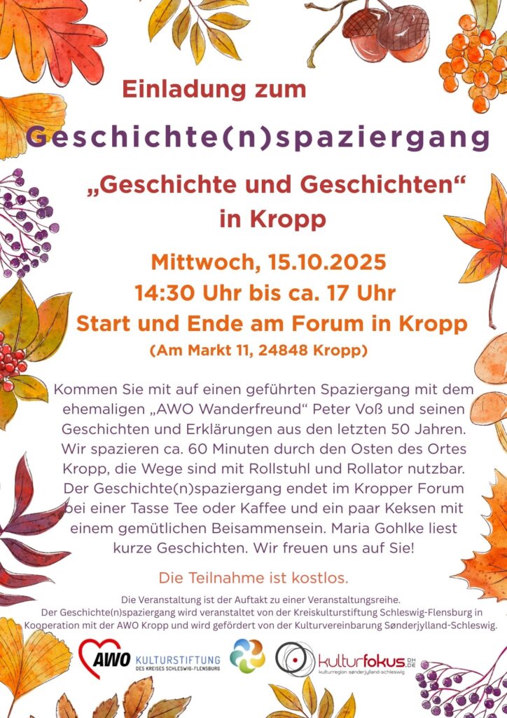 Einladung zum Geschichte(n)spaziergang „Geschichte und Geschichten“ in Kropp(1)