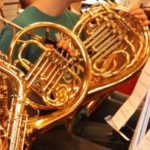 Waldhörner des Orchester Schleswig-Sønderjylland-Pops, das Leuchtturm-Projekt des Kreises Schleswig-Flensburg