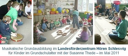 Musikalische Grundausbildung im Landesförderzentrum Hören Schleswig im Jahr 2011